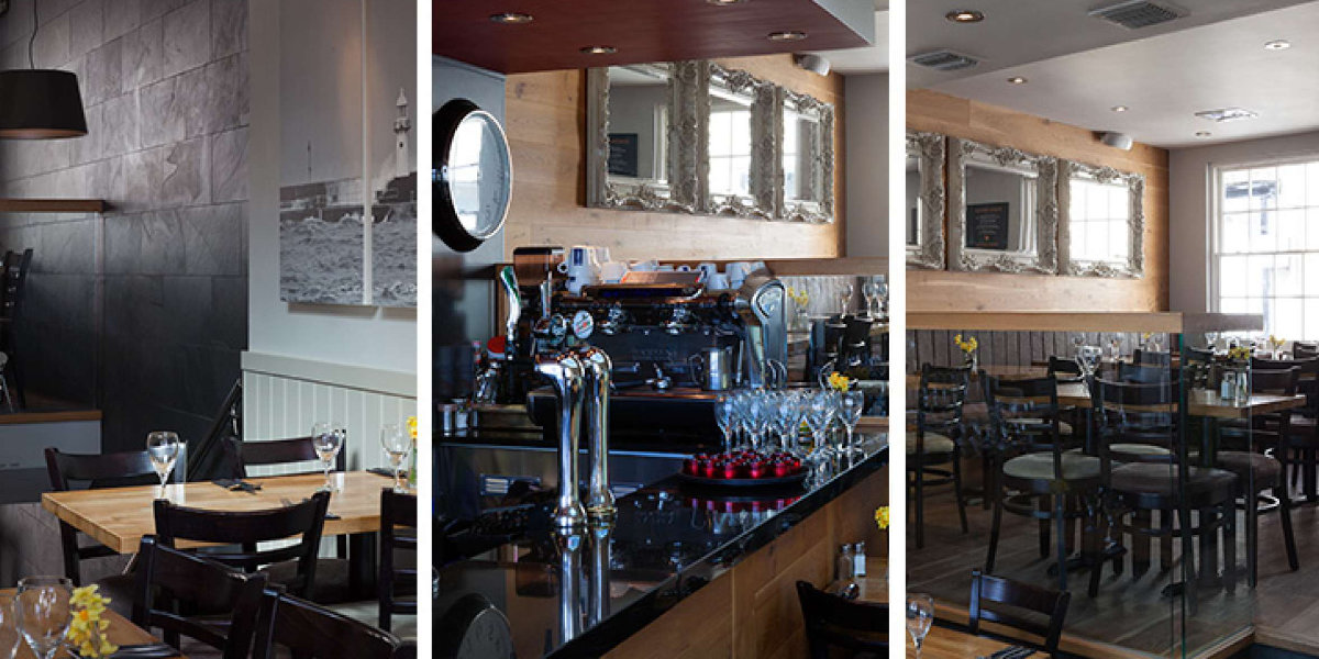 A total re-fit of the Firehouse Bar & Restaurant, St. Ives.